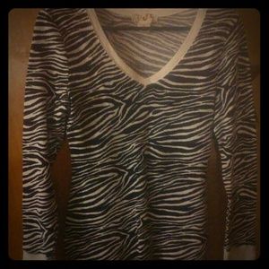 !!5/$25!!  Zebra print long John style top